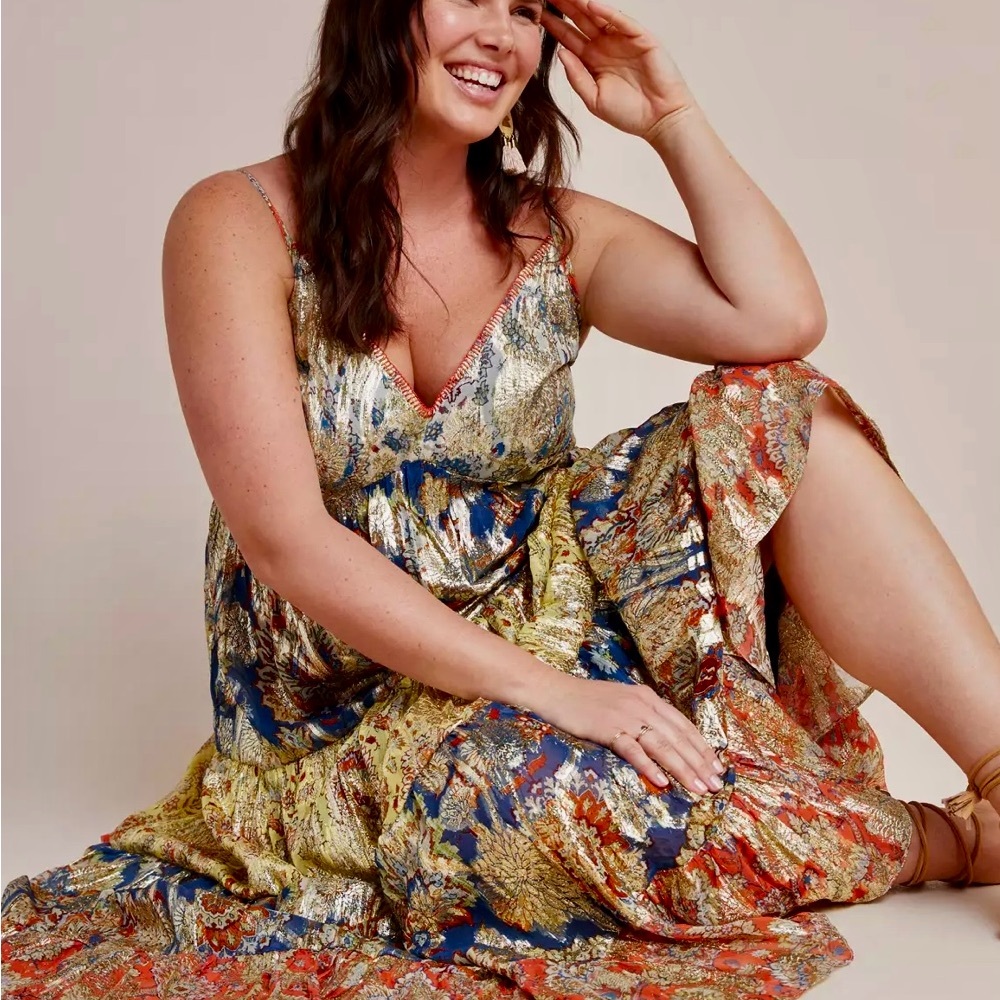 Vibrant Abstract Maxi Dress